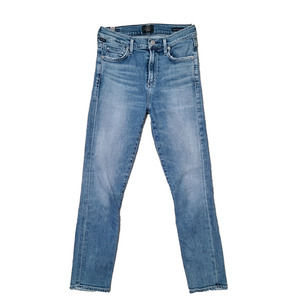 Citizens of Humanity Rocket Crop High Rise Skinny Blue Womens Jeans Size 25